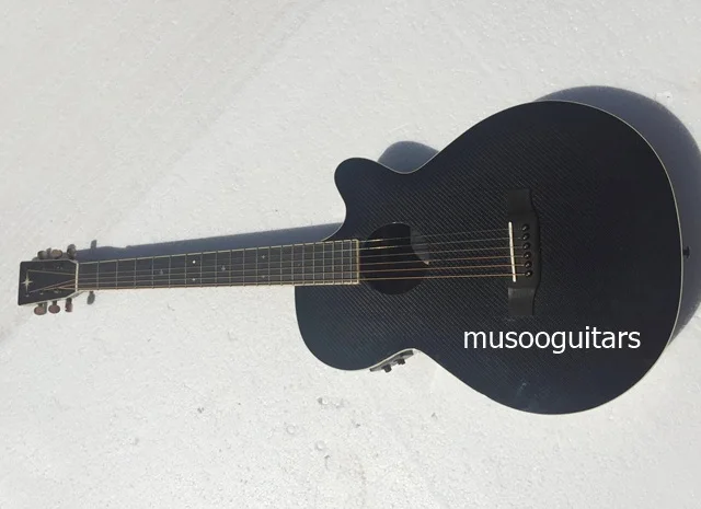

Musoo brand acoustic guitar both Carbon fiber material with EQ