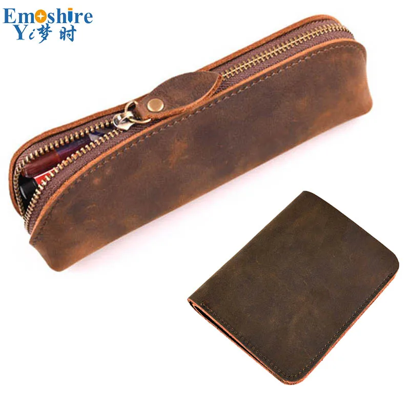 New Fashion Leather mb Wallet Creative Pencil Case Storage Bags Bag School Office Supplies Kids Gift B253 | Канцтовары для офиса и