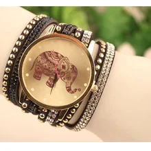 Женские часы BAOLANDE,, Бархатный браслет, женские часы с рисунком слона, Прямая поставка