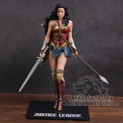 ARTFX + Статуя Лига Справедливости Wonder Woman 1/10 Весы предварительно окрашенный фигура Коллекционная модель игрушки