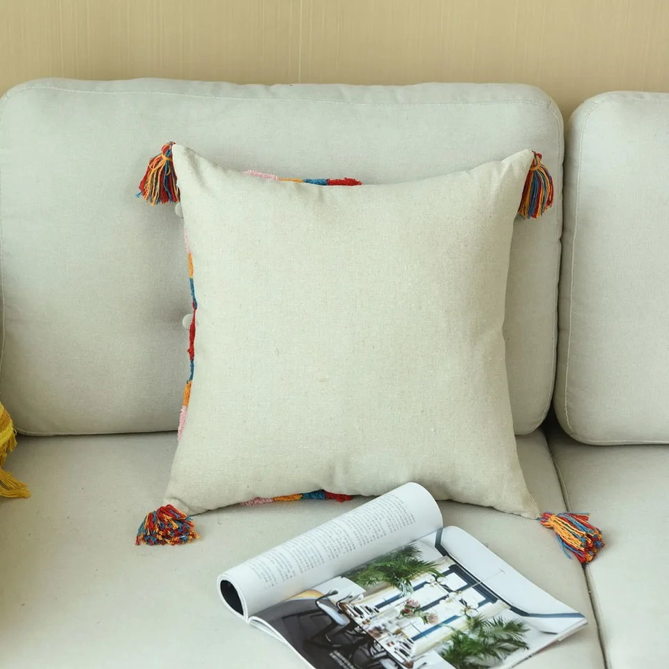 Federa Decorativa Per Cuscino Lavorata A Maglia - Quadrata 45x45 Cm - Morbida E Calda - Per Divano, Letto, Camera Da Letto - Stile Rustico - 6
