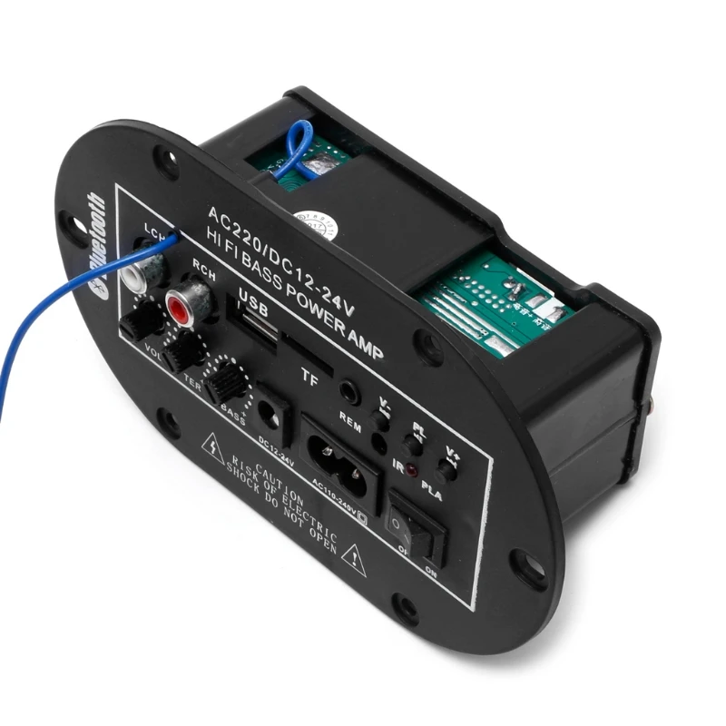 Автомобильный комплект 30 Вт Bluetooth Сабвуфер Hi Fi басовый усилитель плата аудио TF USB