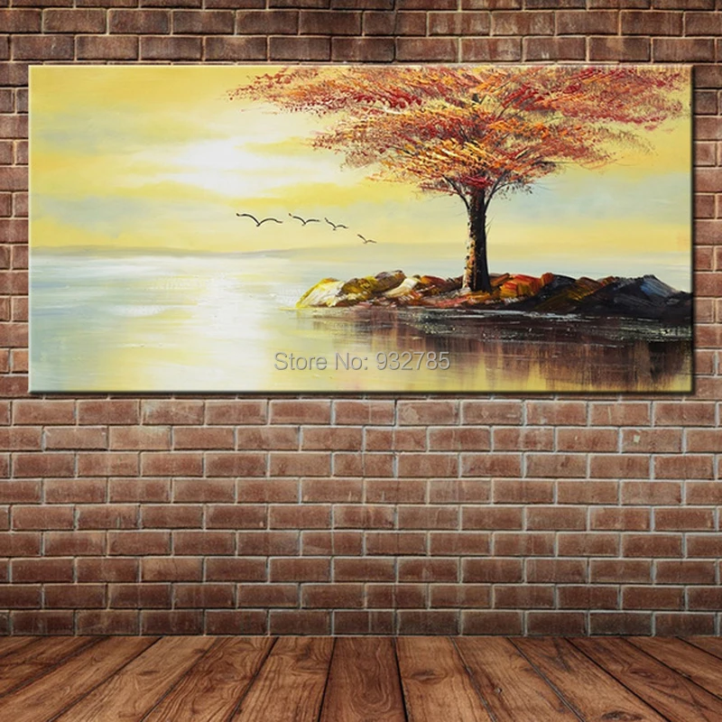 Modern-Abstact-Sunset-Flying-Birds-Oil-Painting-Red-Tree-Canvas-Art-Wall-Mural-Picture-Decoration-No.jpg_640x640