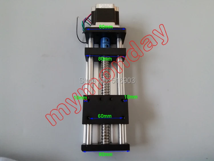 

GGP 200mm Effective Stroke Travel Length 16mm Linear Guide Rail 1605 Ball Screw Linear Rail CNC+ 57 Nema 23 stepper motor