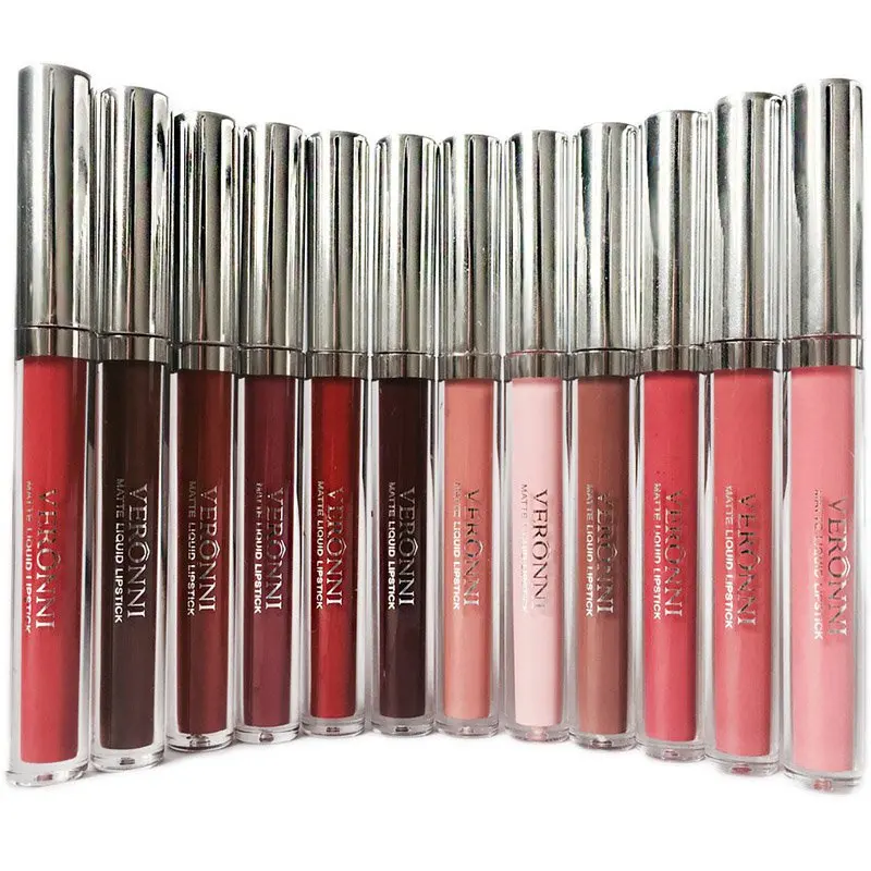 

2018 12 Colors Matte Liquid Lipstick Waterproof Long Lasting Lipstick Lip Gloss Makeup Cosmetics