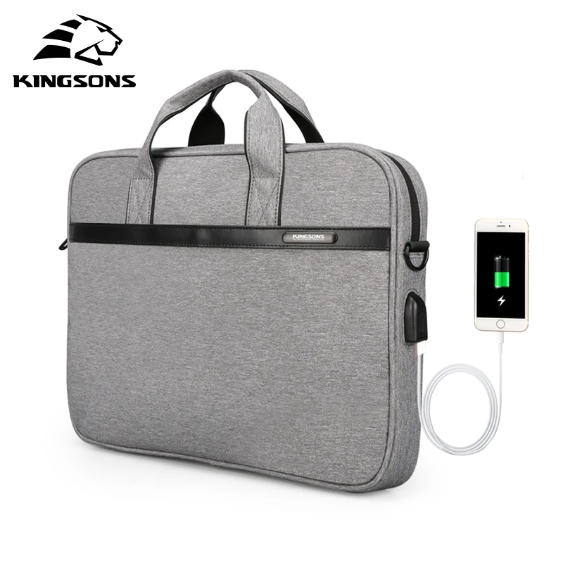 

KINGSONS 14'' 15'' Universal Laptop Sleeve Bag Waterproof Notebook Tablet Bags Case Messenger Shoulder for Men Women Briefcase