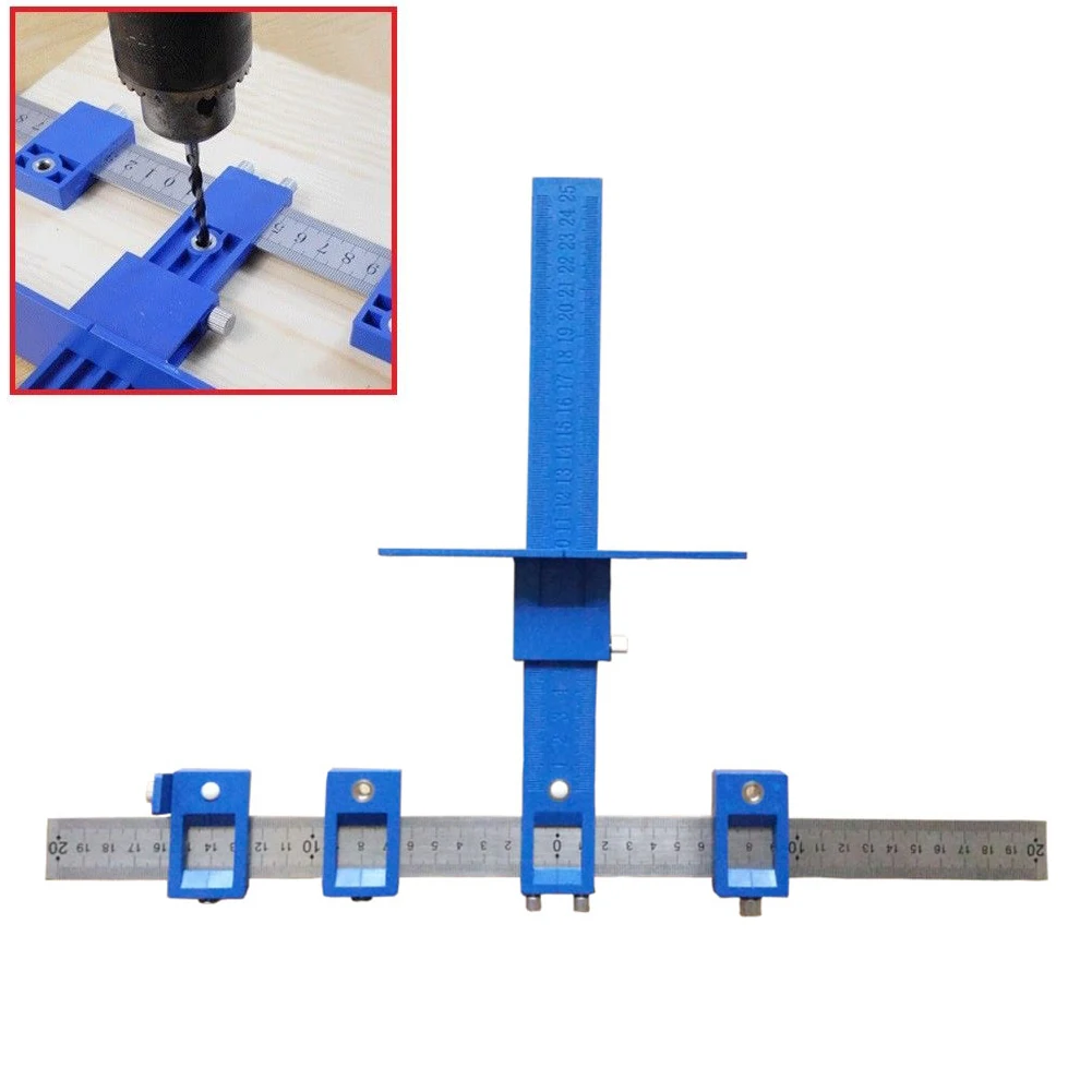 Detachable Hole Punch Jig Tool Drill Guide Sleeve Cabinet Hardware Wood Drilling Dowelling CLH@8 Detachable Hole Punch Jig Tool Drill Guide Sleeve Cabinet Hardware Wood Drilling Dowelling CLH@8