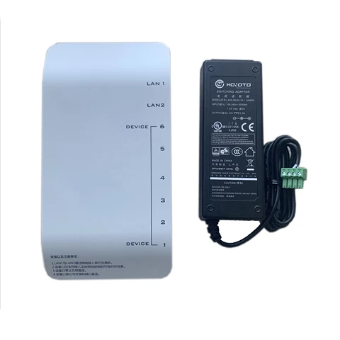 Adaptador de Alimentação Fonte de Alimentação Distribuidor de Energia Ds-kad606-p para ip Video Porteiro Incluem 6 Dispositivo Hik Ds-kad606-n