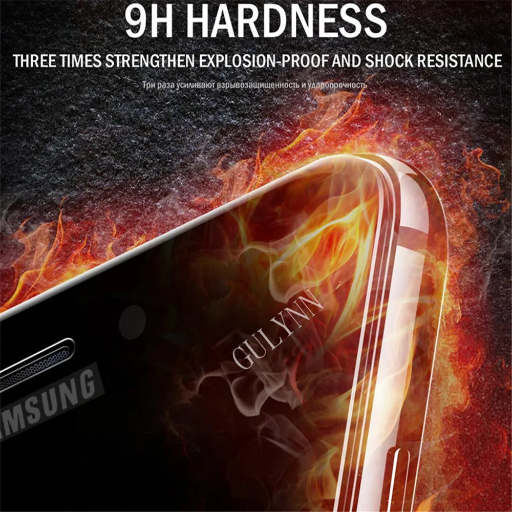 Закаленное стекло 5D с полным покрытием для Samsung Galaxy J2 3 4 5 6 7 8 Pro Pime A51 71 9H Улучшенная