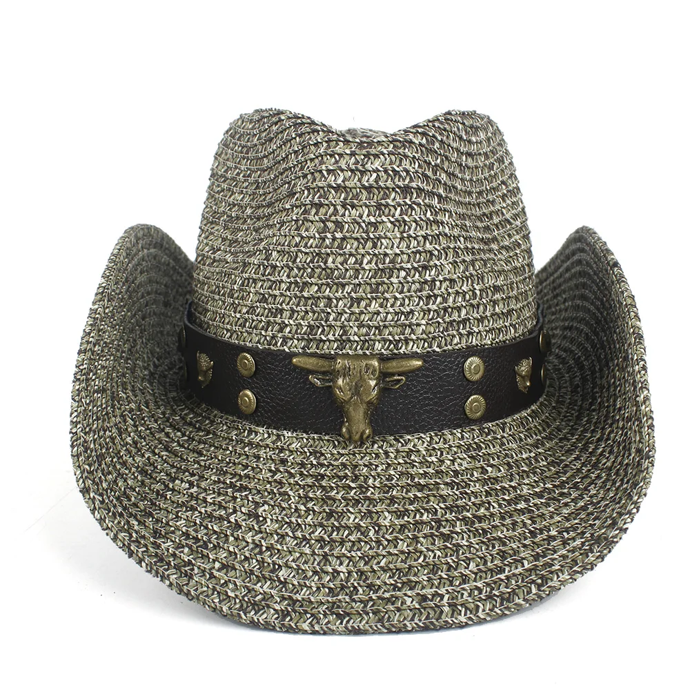 Women Hollow Western Cowboy Hat Lady Summer Straw Bohemian Tassel