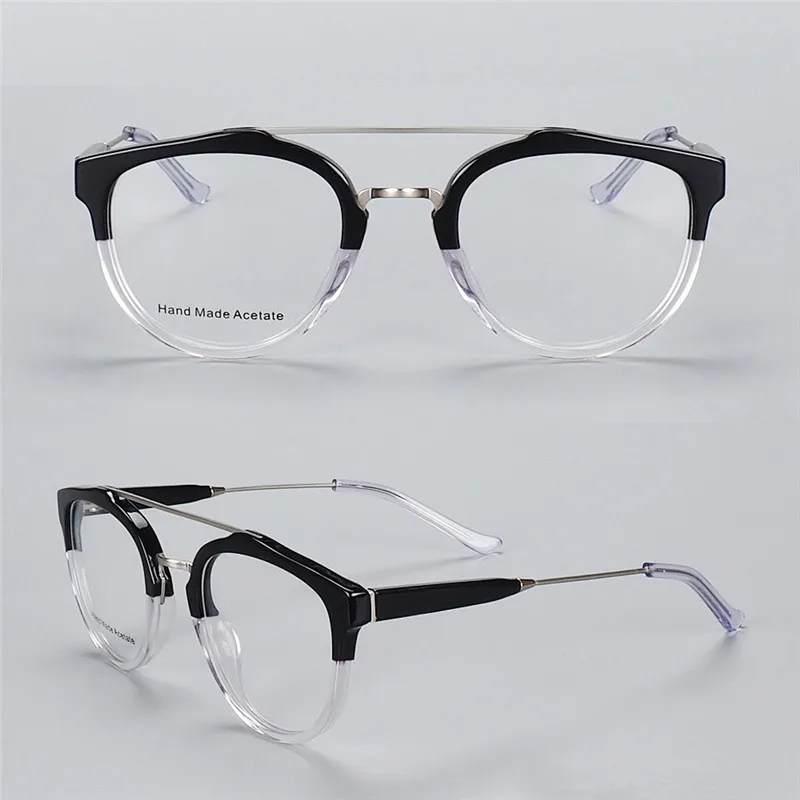 Новейший Дизайн Ретро мода унисекс полный обод ацетат оправа для очков при близорукости Goggle бренд очки Оптические очки