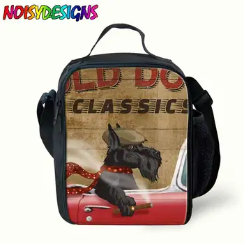 

Custom Scotty dogs Messenger Lunch Bags For Boys Girls Soccers Cooler Bag Men's Small Food Lunchbox Kid Lunch Bag For School