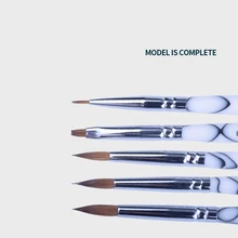 5 шт., высокое качество, стоматологическая лаборатория, фарфоровая, керамическая, тончайшая, Соболь, Ermine, набор кистей, набор инструментов, стоматологическая лабораторная фарфоровая ручка для нанесения