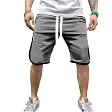 Новинка, мужские однотонные шорты для бега, для досуга, для тренировок, с пересекающимися краями, Мужские штаны для фитнеса в европейском и американском стиле