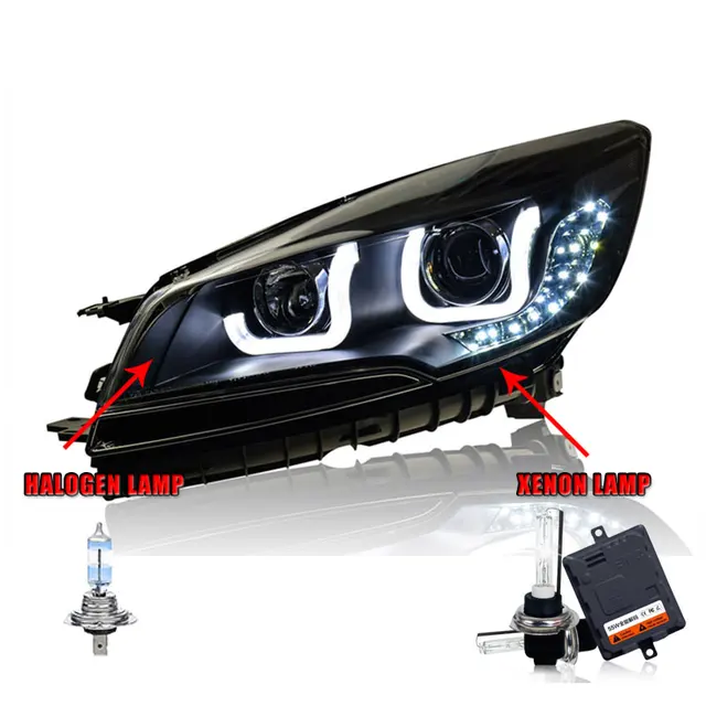 2PCS LED Headlights For Ford Kuga 2013 2015 Car Led Lights Double Xenon