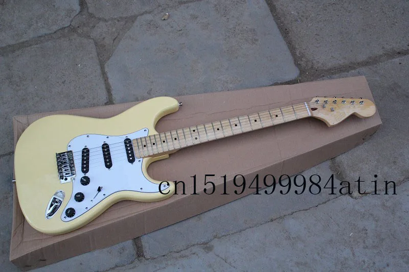 

Free shipping New cream F Stratocaster made usa cream Electric Guitar !! @11