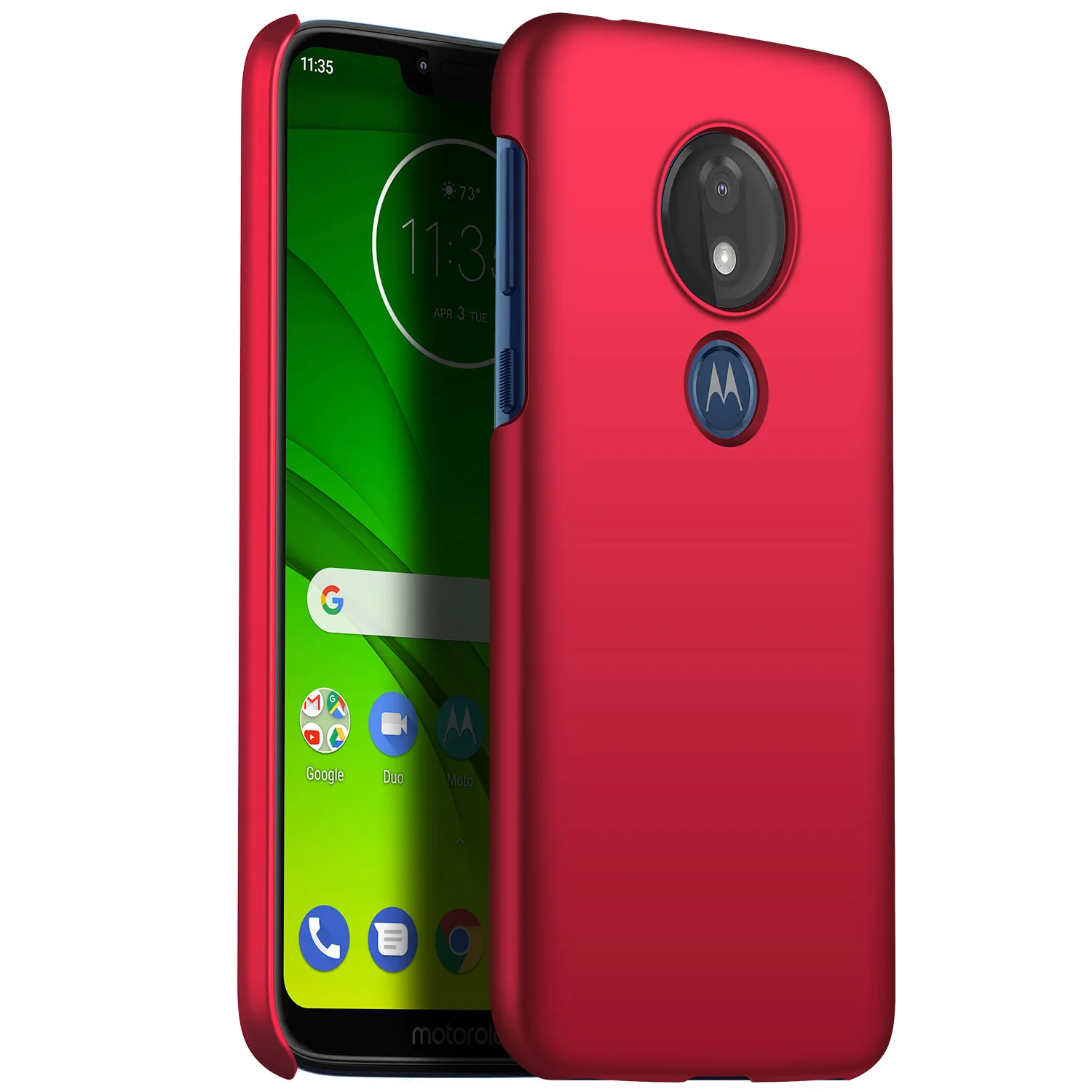 Для moto rola moto G7 power чехол роскошный высококачественный Жесткий ПК Тонкий матовый защитный чехол на заднюю панель для moto g7 power shell - Цвет: Smooth red