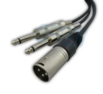 

cannon to two 6.5/6.35 Line of balance audio line mixer cannon cable 5M 16ft