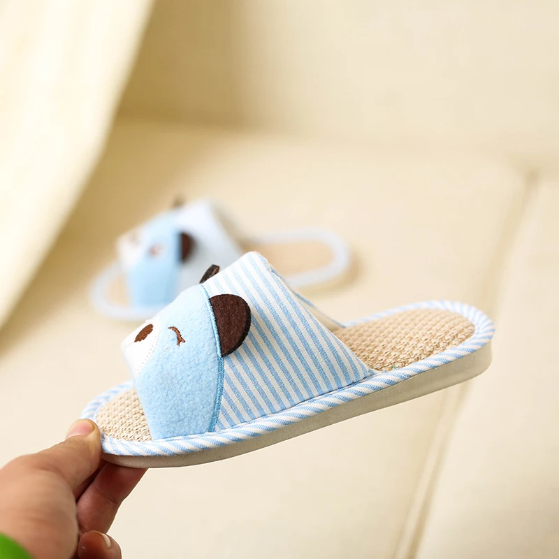Г., новые весенне-летние хлопковые и льняные домашние тапочки для родителей, размер Tong Baobao мягкие модные милые домашние тапочки