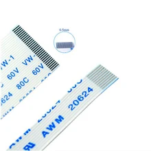 10Pcs FFC-0.5MM LCD FPC Plano flexível cabo FFC cabo AWM 20624 80C 60V VW-1 Pitch 0.5 milímetros FPC estender cabo