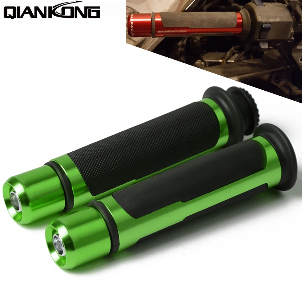 

With LOGO 7/8 22mm Handlebar Hand Grips For Kawasaki Ninja 250 z800 ZX6R Z900 Z1000SX Z1000 Z250 Z650 Z750 Z750R