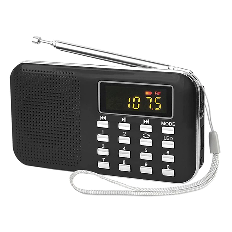 ABGN Горячее предложение-портативное FM радио мини LCD цифровое USB TF/мини SD карта 16 Гб