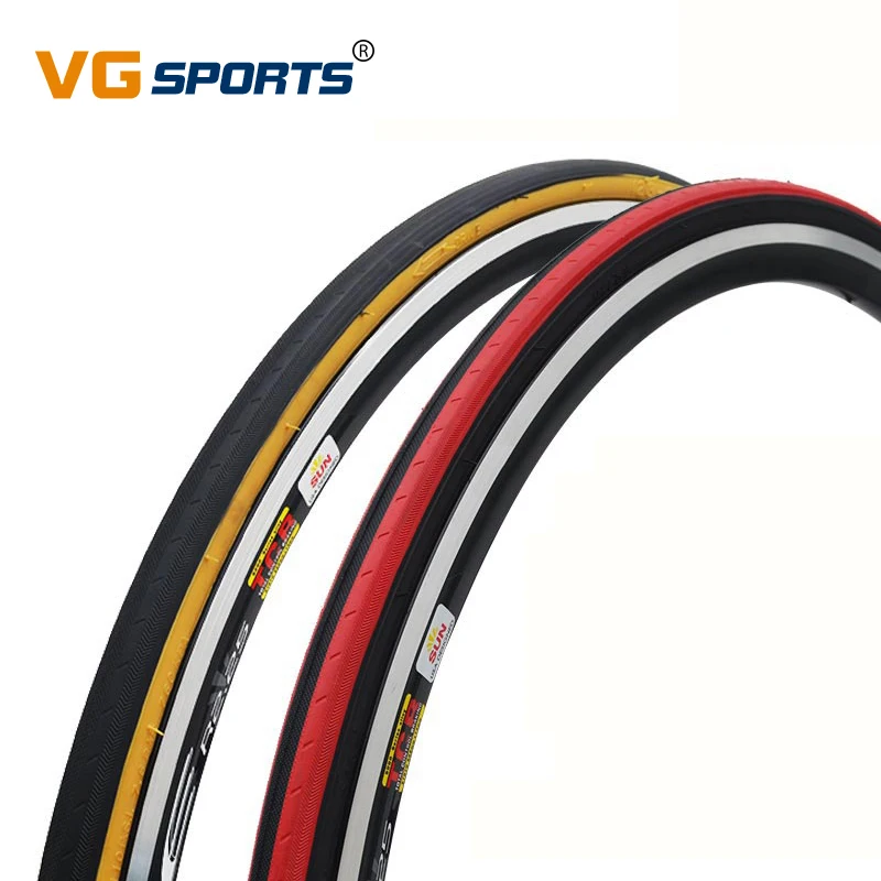 

KENDA bicycle tire 700 fixie bike tires 700*23C bicicleta pneu 700C ultralight 430g retro racing road bike tyres red yellow side