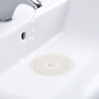 

Silicone Bathtub Stopper Tub Stopper Drain Plug Sinks Hair Stopper Flat Cover Kitchen Bathroom Sink Drain Strainer Accessories