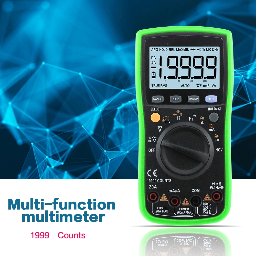 

Multifunctional Electric AC DC Multimeters With Digital Display Portable Meter Voltage Meter Electric Handheld Tester