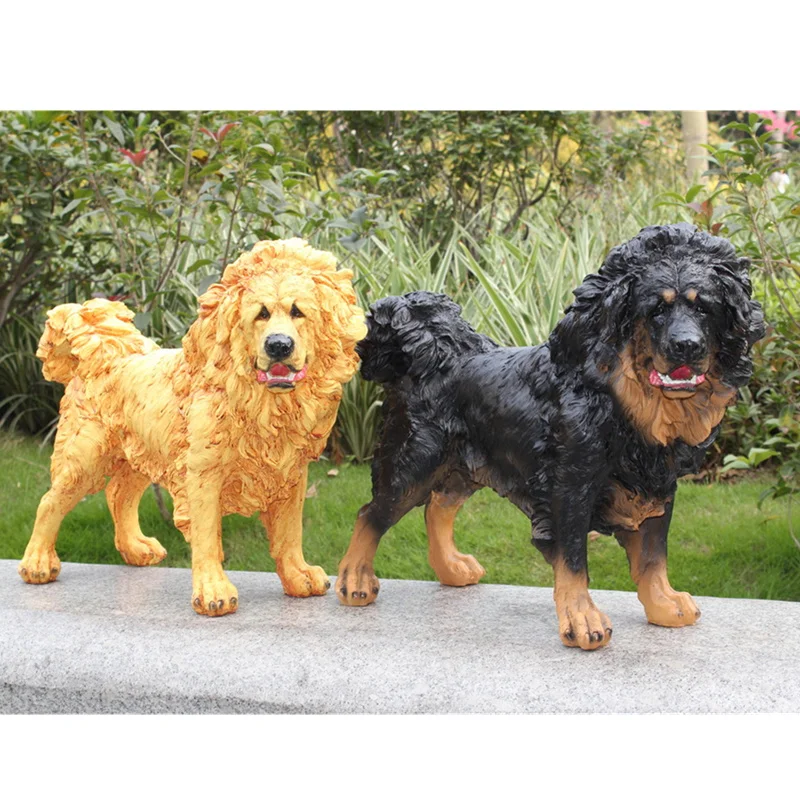 15 Simulation Tibetan Mastiff Cute Puppy Statue Home Decor Gk Action Figure Collectible Model Toy Office Decoration Box P790 Action Toy Figures Aliexpress