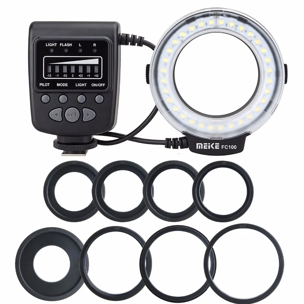 Meike FC 100 for Nikon FC 100 Macro Ring Flash Light for Nikon D7100 D7000 D5200