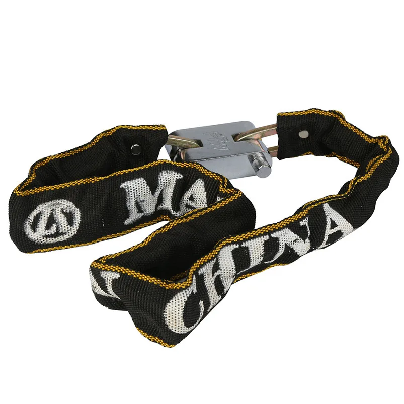 Bike locks bicycle lock anti-theft Heavy Duty Motorcycle Scooter Bike Motor Chain Pad Locks Cycle Security #5S20 (3)