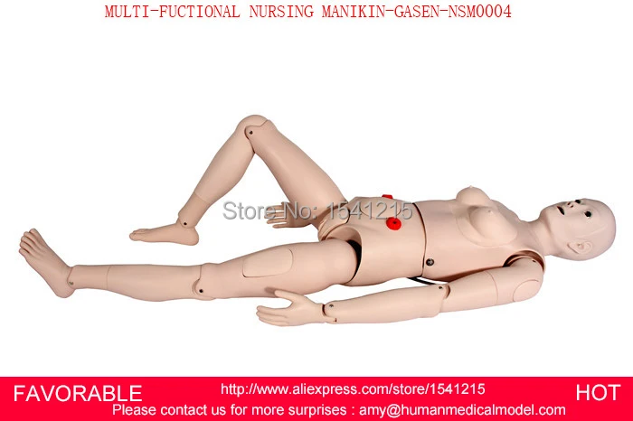 

NASOGASTRIC FEEDING & TRACHEAL INTUBATION SIMULATOR, FEMALE NURSING MANIKIN,MULTI-FUCTIONAL NURSING MANIKIN-GASEN-NSM0004