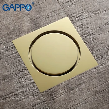 

GAPPO Drains antique brass drain plug Bathtub Shower Drain chrome plugs shower floor drains square