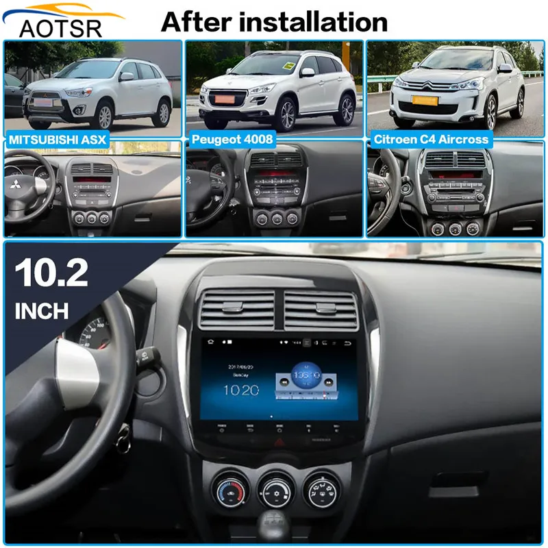 Top Newest Android8.0 GPS Navi for Mitsubishi ASX RVR 2010+ Outlander sport autoradio navigation head unit multimedia stereo 4Gb Ram 3
