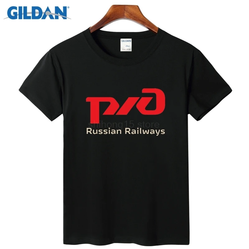 

Russian Railways Mens Short T-Shirt 2019 Mens Navy Shirt Plus Size 3xl Mens Black And White Tee Shirt Hip-Tope
