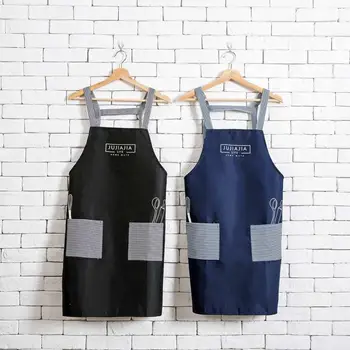 

OTHERHOUSE Fashion Kitchen Apron Dress Bib Half Baking Cooking Apron With Pockets Women Men Adjustable Pinafore Barber Gift