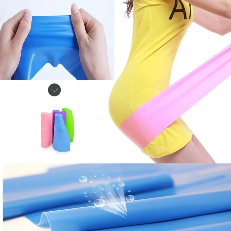 1 PC Rubber Yoga Stretch Band Strap Elastic GYM Yoga Pilates Rubber