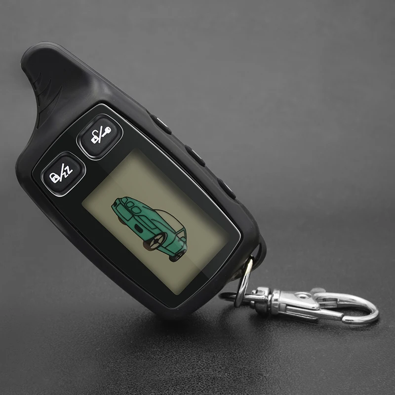 

TW-9030 LCD Remote Controller Keychain Key Fob auto Chain Tamarack for Russian TW9030 Two Way Car Alarm System Tomahawk TW 9030