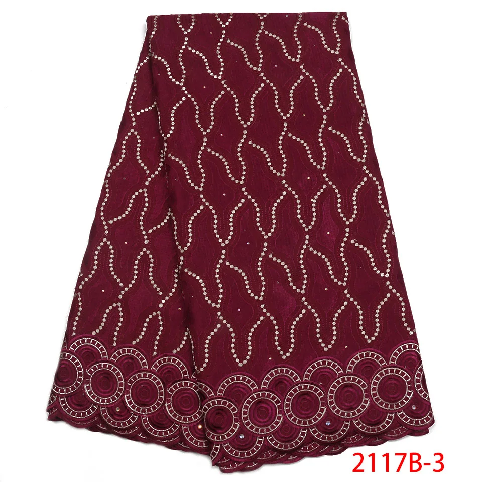 

Voile Lace Fabric 100% Dry Cotton Party Fabric With Stones 2018 Swiss Voile Lace In Switzerland Embroidered Fabric XZ2117B-2