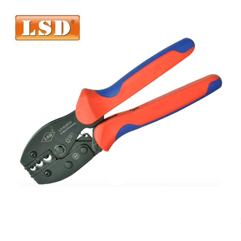 

Terminal crimping plier for non-insulated cable links 4-16mm2 12-6AWG,cable lug crimping tools LY-616TD