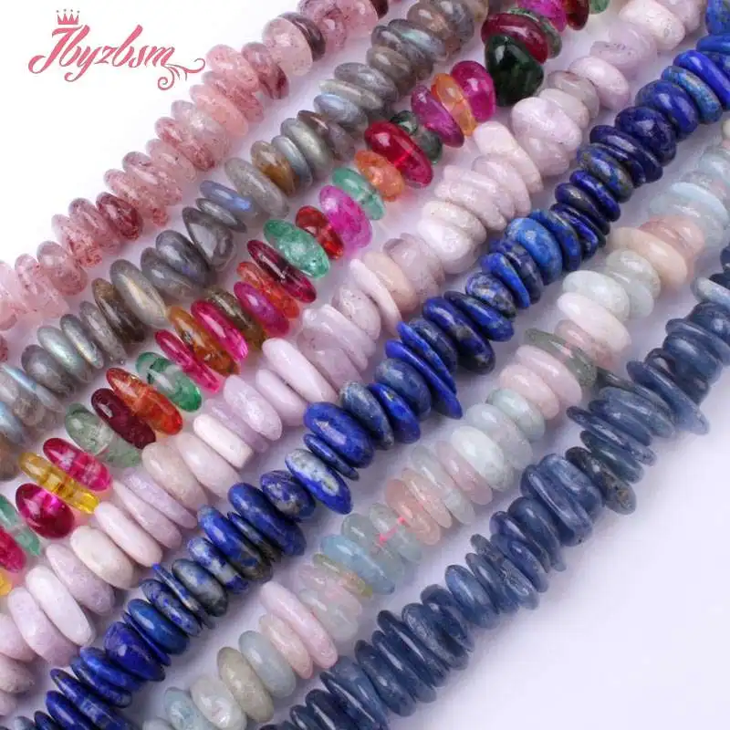 

3x8-4x11mm Labradorite Kyanite Quartz Freeform Natural Stone Beads For DIY Necklace Bracelets Jewelry Making 15" Free Shipping