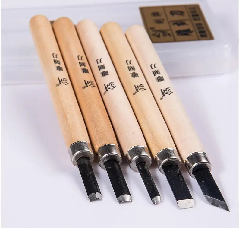 Download 5pcs/set Block Cutting Rubber Stamp Carving Tools,Diy ...