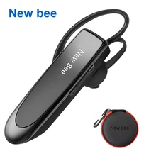 New Bee Hands-free Wireless Bluetooth Earphone Bluetooth Headset Headphones Earbud with Microphone Earphone Case for Phone PC