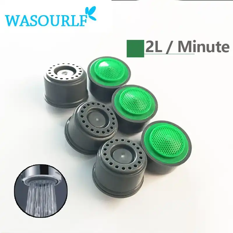 Wasourlf 6 Pcs Water Saving Faucet Aerator 2l Minute 24 Male 22mm