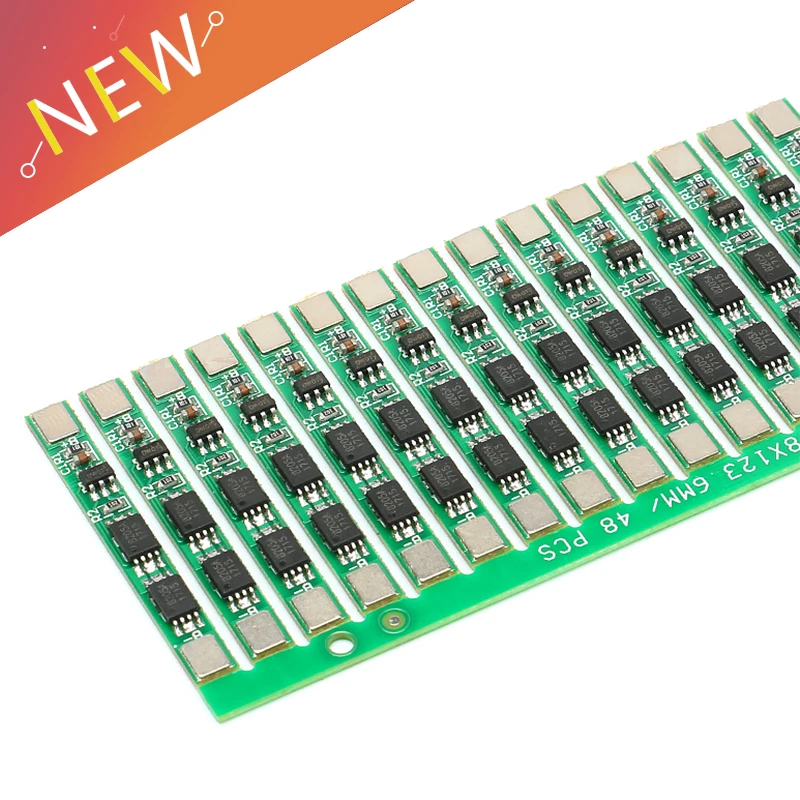 

10 pcs 1S 3.7V 4A li-ion BMS PCM 18650 Battery Protection Board PCB for 18650 lithium ion li Battery Double MOS