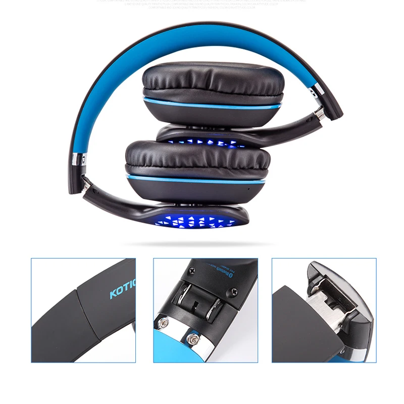 KOTION каждый Bluetooth наушники складные беспроводные глубокий бас стерео PS4 игровая