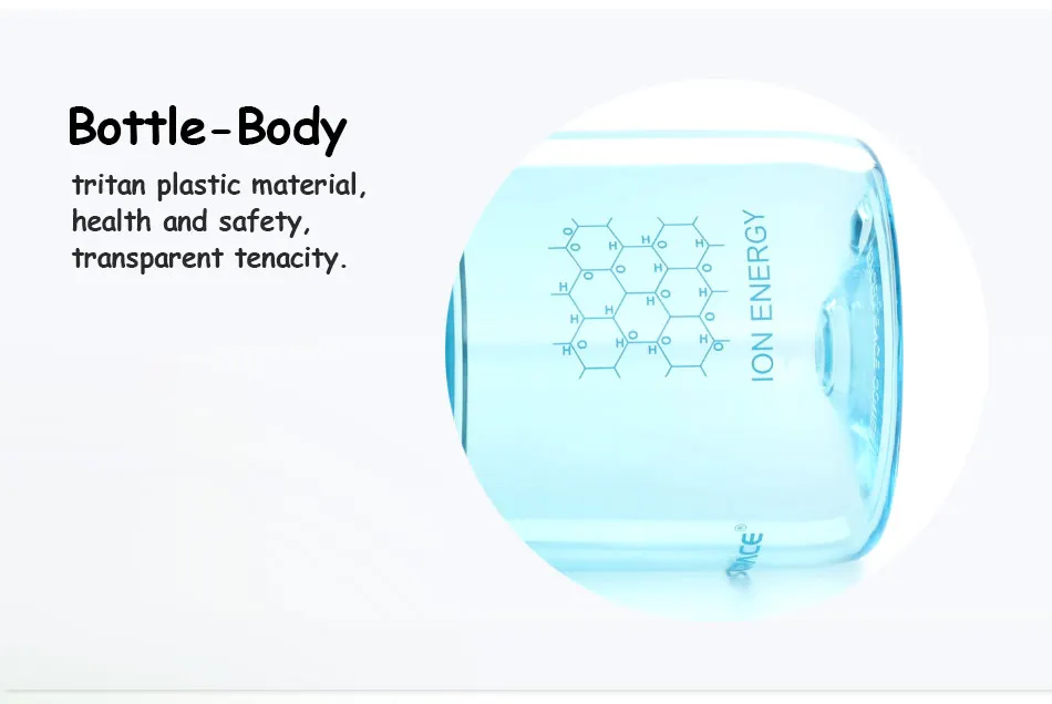 UZSPACE 500ml Tritan Sports Water Bottles Creative Portable buckle Lemon fruit tea Filter Shaker Drink Bottle For Water BPA Free5055-5056-5057_12