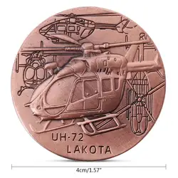 UH72 Lakota Боевой вертолет коллекция подарок сувенир памятная монета