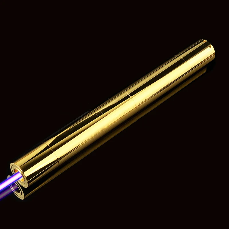 De alta potencia de cobre más poderoso azul láser puntero láser 450nm1000m enfocable quema encuentro vela cigarrillo - 1